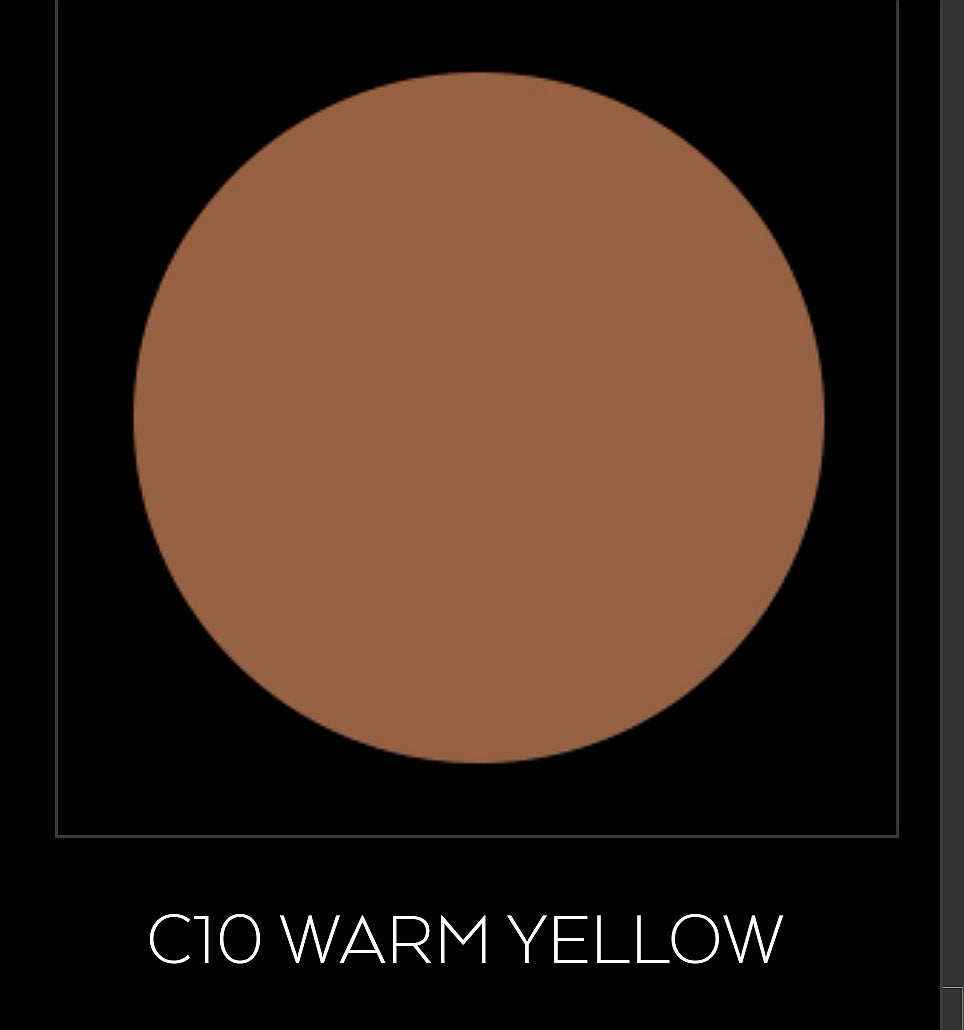 Warm yellow dual face powder