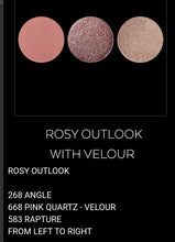 Load image into Gallery viewer, 3 welled Rosy Outlook eyeshadow
